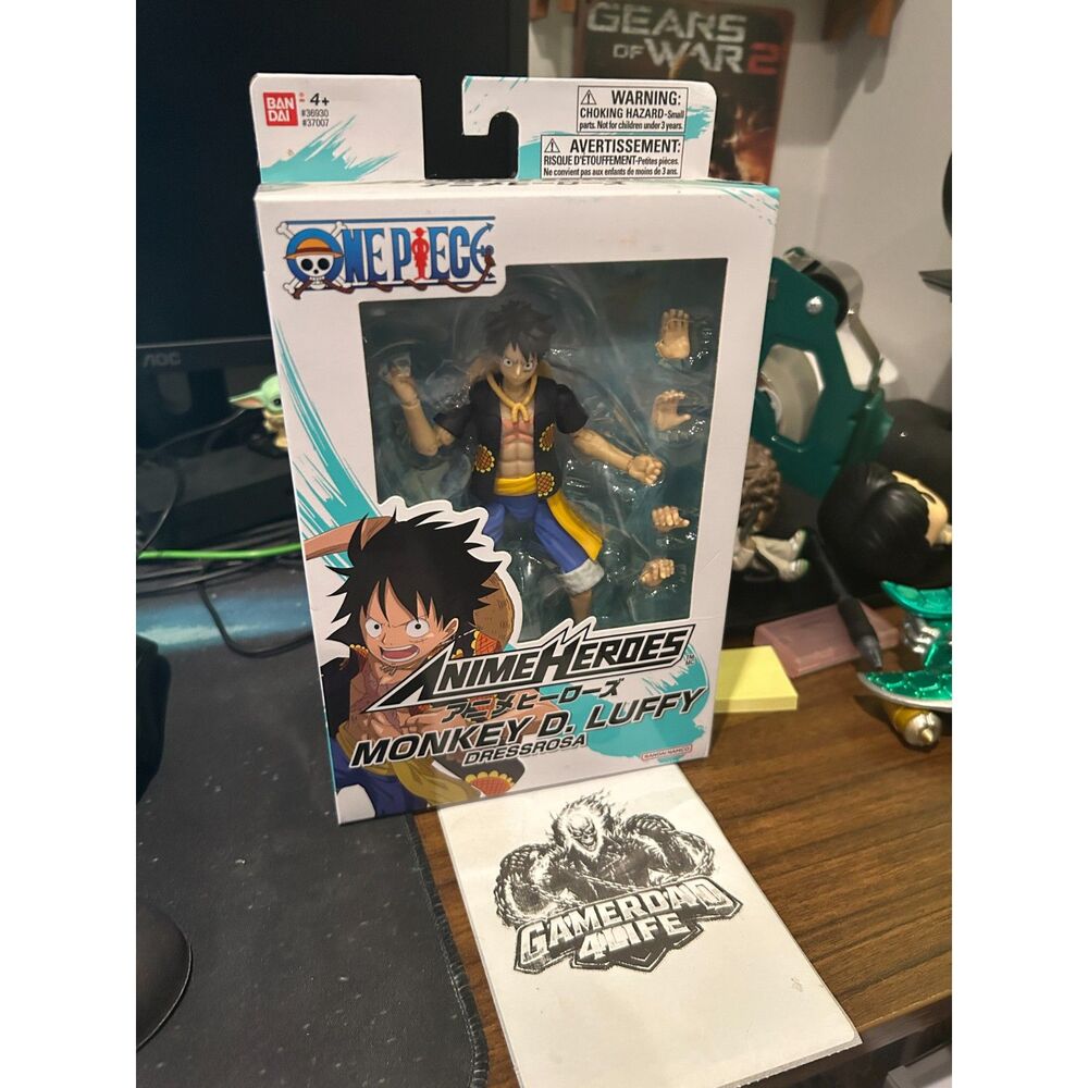One Piece Anime Heroes Figure Monkey D. Luffy Dressrosa Version by Bandai Namco